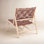 Kazbah Teak Genuine Leather Side Chair