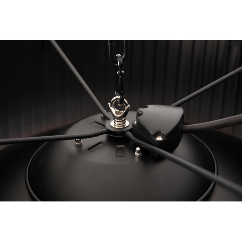 Artix Electric Hanging Patio Heater, Matte Black
