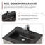 Meuble-lavabo simple 23,62 avec comptoir