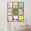 Multicolore coloré vibrant New York Flower Market Garden Bouquet Boho, impression sur papier 9 pièces-92573672-92573670