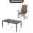 Patio 7-piece PVC-coated polyester Dining Set, C-spring Chair Legs And Umbrella Hole-113957943