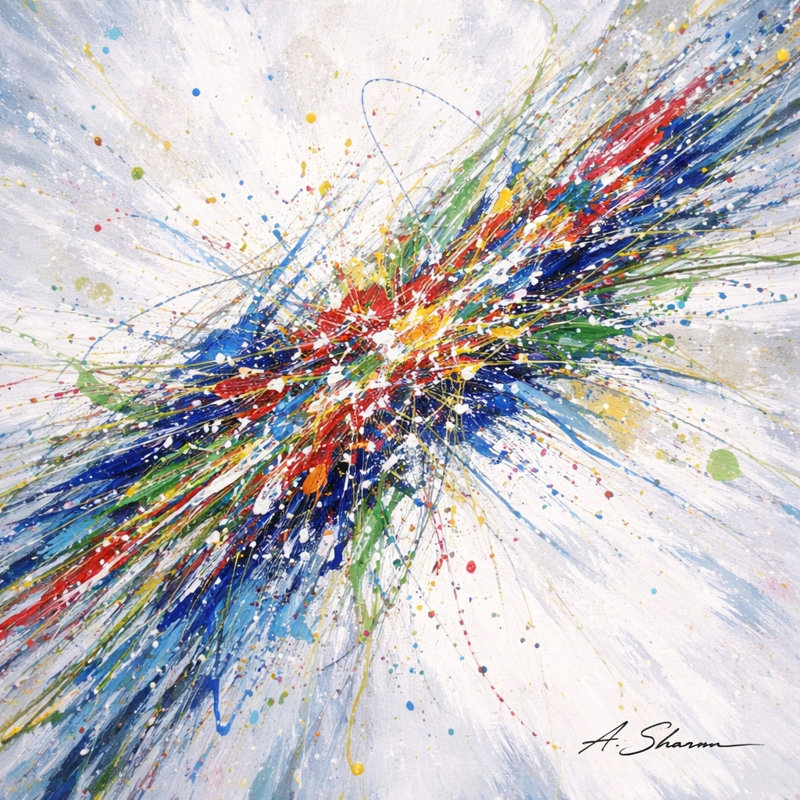 Art mural sur toile Prism Velocity, L 48 po x H 36 po x P 1,5 po