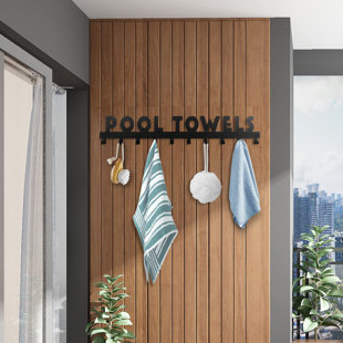 Porte-serviettes mural pour l'extérieur