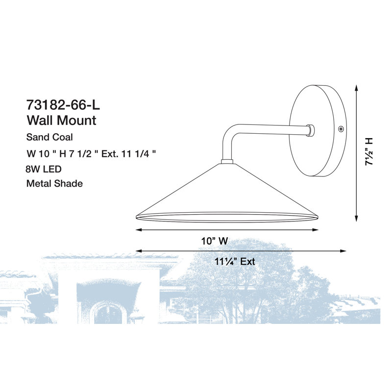 Johnson Aluminum LED Wall Light