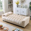 Canapé-lit double en velours avec rangement Biscuit-355639389-355639383