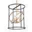 Luminaire suspendu cylindrique unique à 3 lumières or