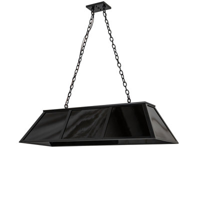 48" Long Laquer Oblong Pendant