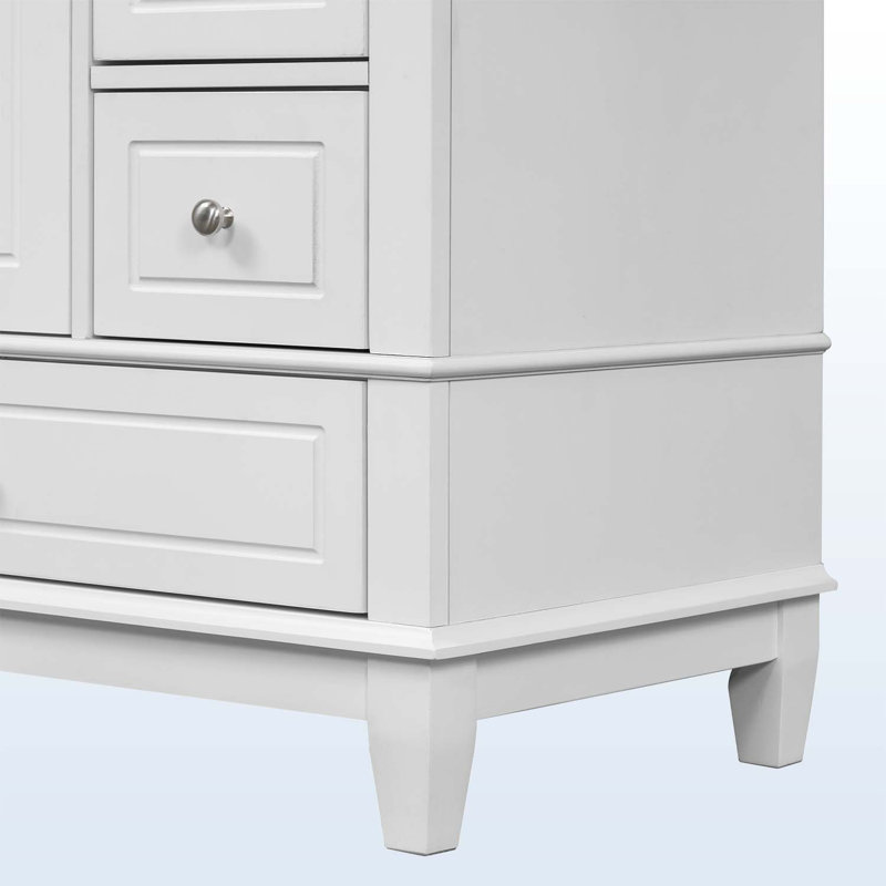 30" Bathroom Vanity with Sink, White