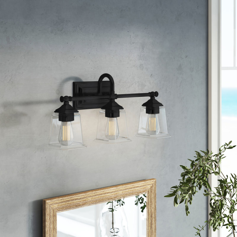 3 - Light Dimmable Vanity Light, Earth Black