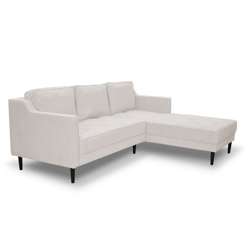 4 Seater Sofa Bed, Right Hand Facing, White