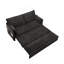 Canapé-lit ergonomique 59,5 po avec rangement et charge - lit convertible en chenille de soutien, capacité de 800 lb, poches latérales et ports USB / Type-C pour le salon et les petits espaces-1128010878
