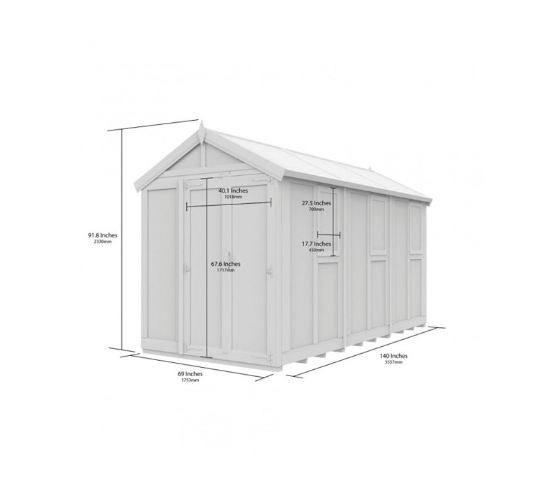6x12 Glass Green House
