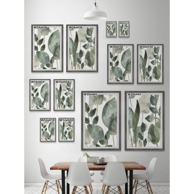 " Water Leaves VI " 2 - Pieces