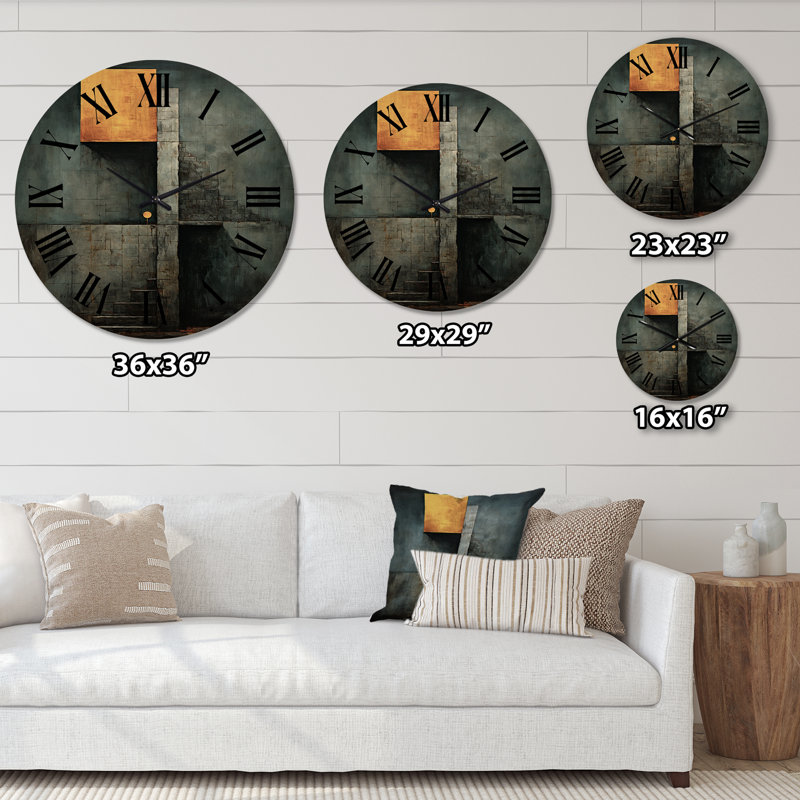 Horloge murale en bois massif, Moyenne