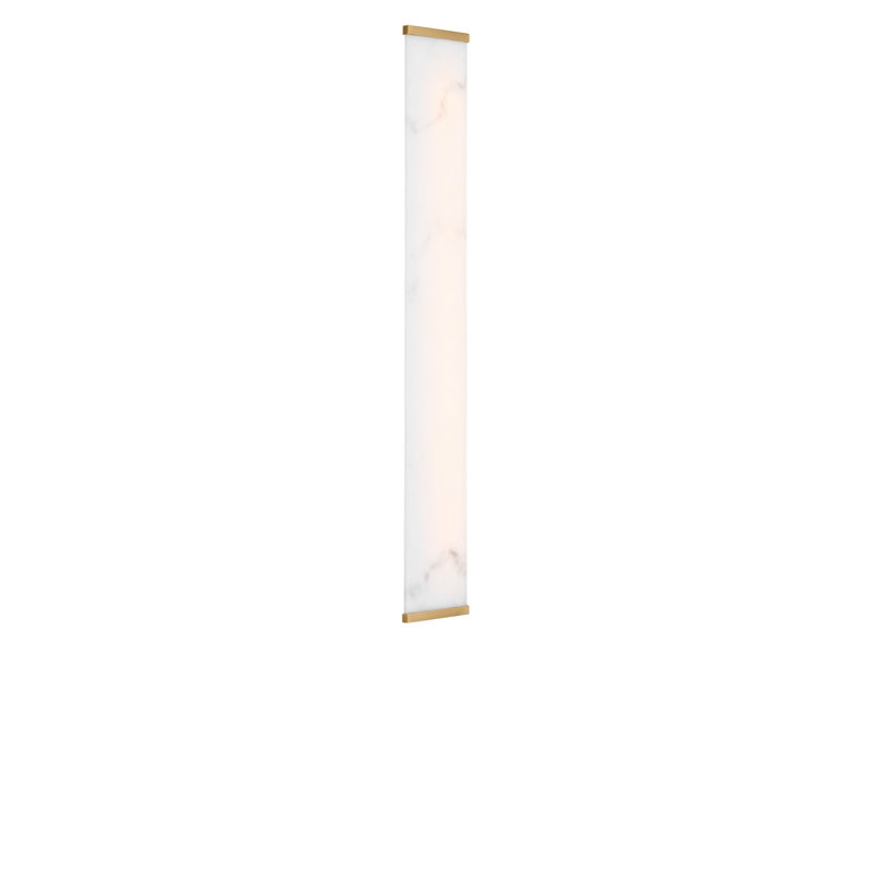 Cleor Bath, Burnished Brass, 24"H x 5" W x 3.1" D