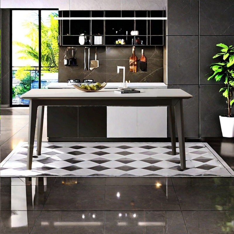 Table en pierre massif, H 29,53 po x L 55,12 po x l 31,50 po
