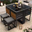 6 - Person Patio Dining Set Square Table