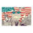 Cat & Patriotic Landmark Juneteenth 60" x 120" Scalloped Edge Rectangular Tablecloth