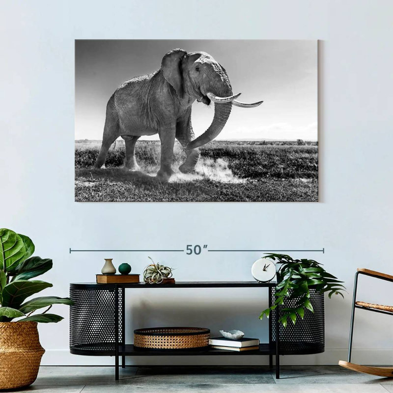 Brampt Grassland Elephant, 32" H x 48" W
