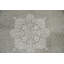 Tapis sophistiqué orné de motifs gris et rouille 5 x 8