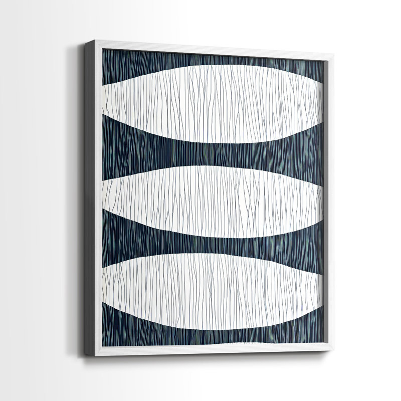 "ABSTRACT Series DCCXLVI" par J Paul, Blanc / Blanc, H 11 po x l 9 po