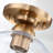 1-Light Semi Flush Mount with Clear Glass Shade