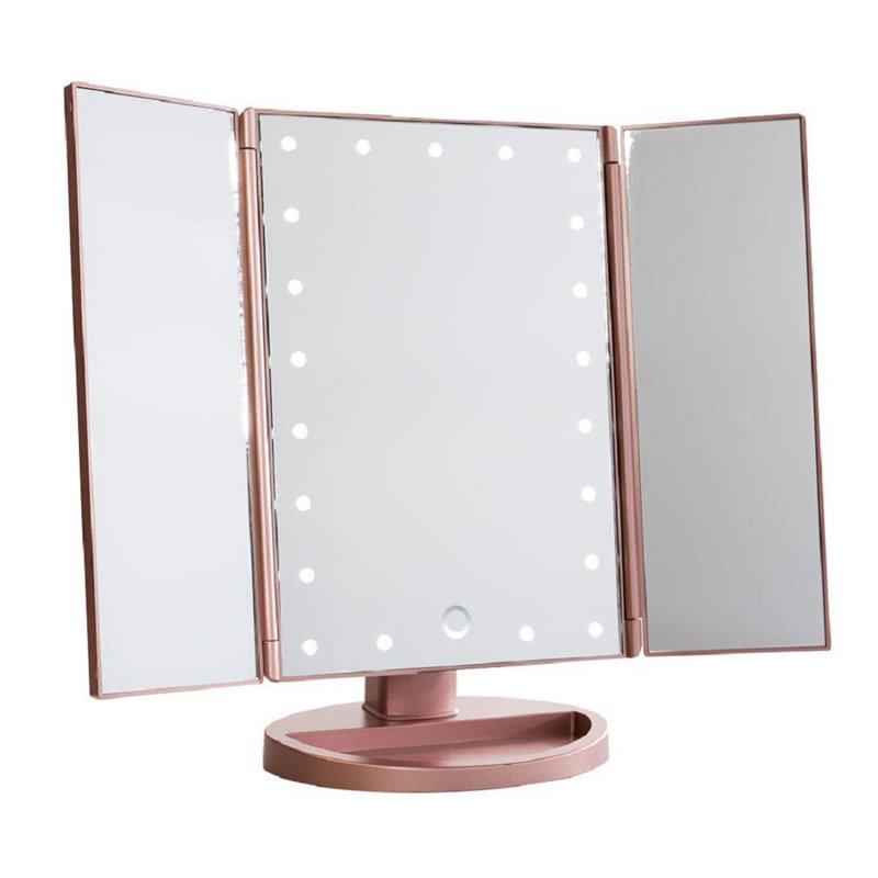 Miroir de maquillage Touch, Or rose