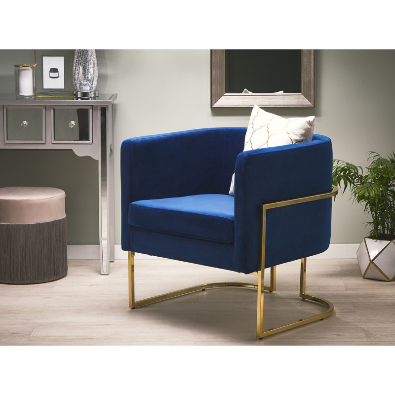 Echo Upholstered Armchair, Blue