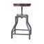 Tabouret pivotant en bois massif à hauteur réglable
