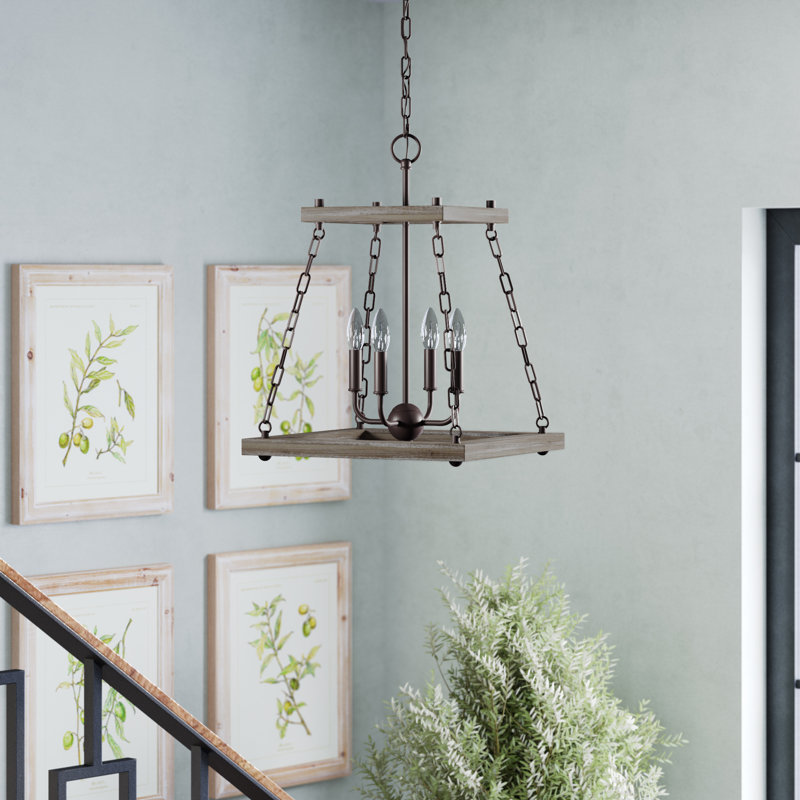 Lustre géométrique à 4 lumières Ireton