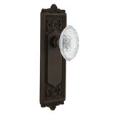 Egg & Dart Plate with Crystal Victorian Knob