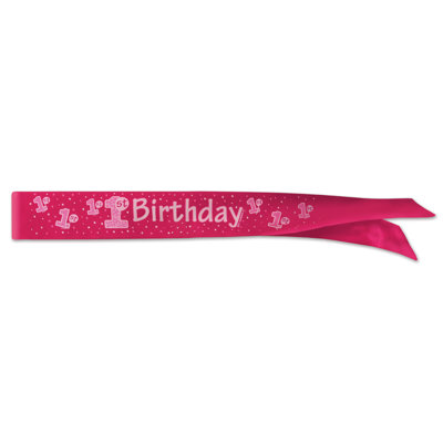 «1st» Birthday Satin Sash