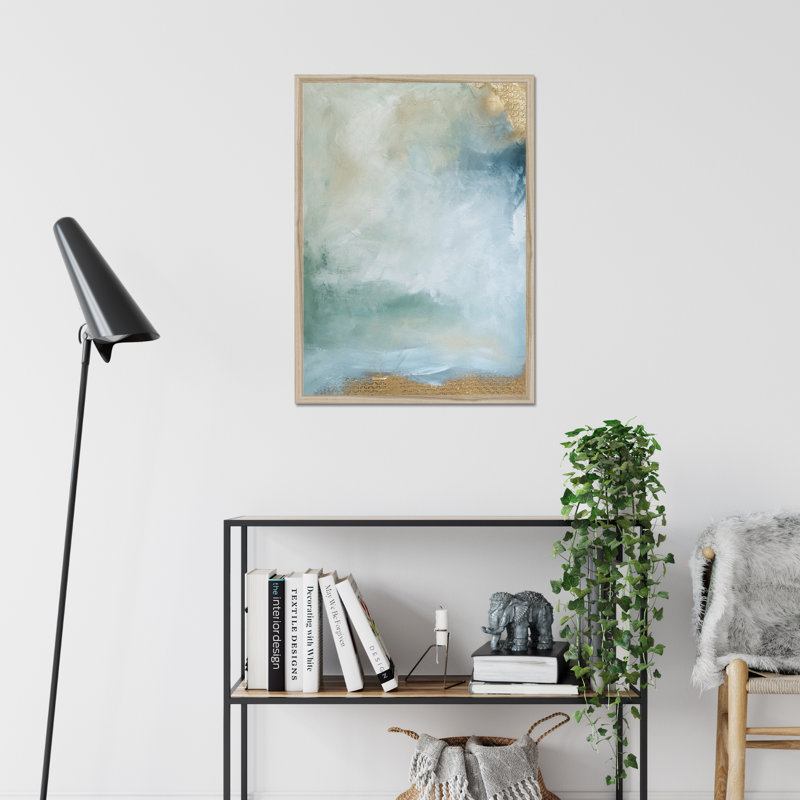 Imprint III by Julia Contacessi - Painting, 80cm H x 55cm W, Natural Wood Framed Paper Print