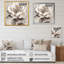 Pivoines grises sur une branche I - pivoines, art mural-88544882-110956400