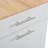 Kitchen Island With 10 Trash Can Holder, 3 Drawers, Open Shelves, Power Outlets, White Edition Space, Design-284091382