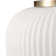 1-Light Matte Brass Pendant Lighting with Frosted Ribbed Glass Shade