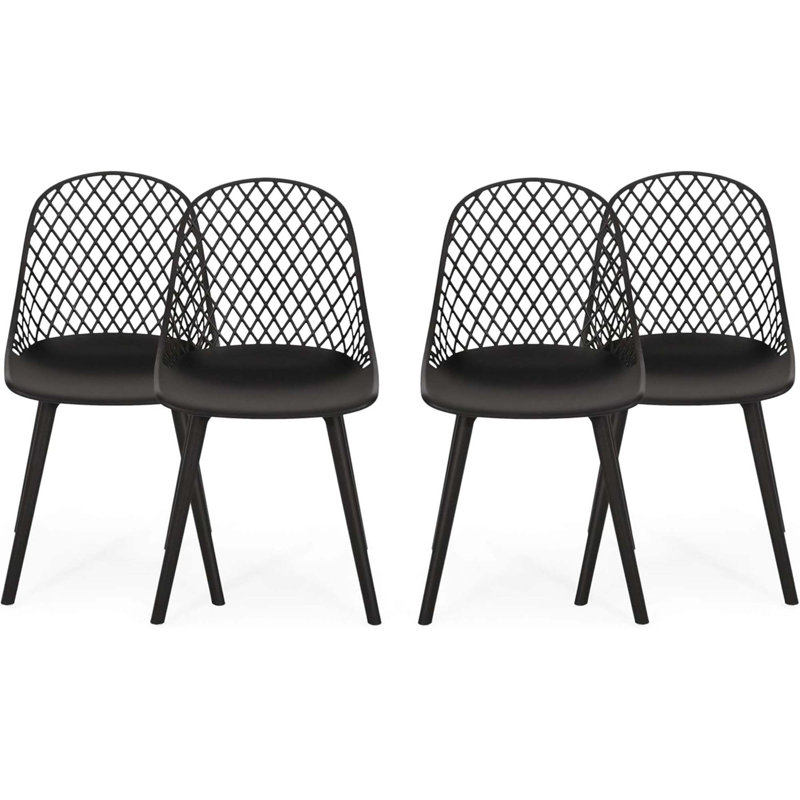 CHAISE LILY (ENSEMBLE DE 4), Noir
