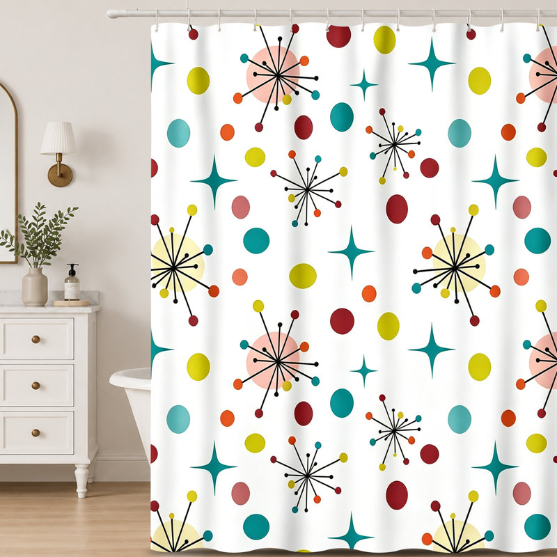 Rideaux de douche avec crochets inclus