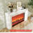 French creamy style simulated fire decorative electric fireplace-1986969331-1986969342