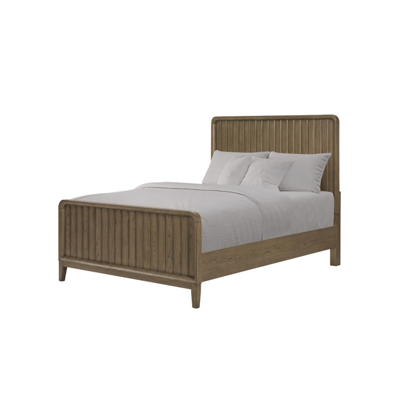 Lit simple - Latte, Marron clair, Lit simple
