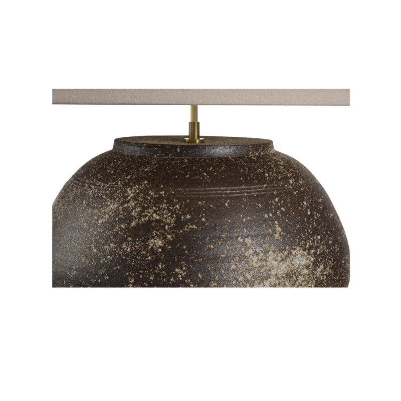 Lampe de table en céramique Shiga, Tanné
