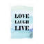 Art sur toile Martina Love Laugh Live
