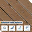 Chaise Adirondack pour le patio, chaise de jardin en PEHD pour l'extérieur avec texture de bois pour la terrasse du jardin-687276050