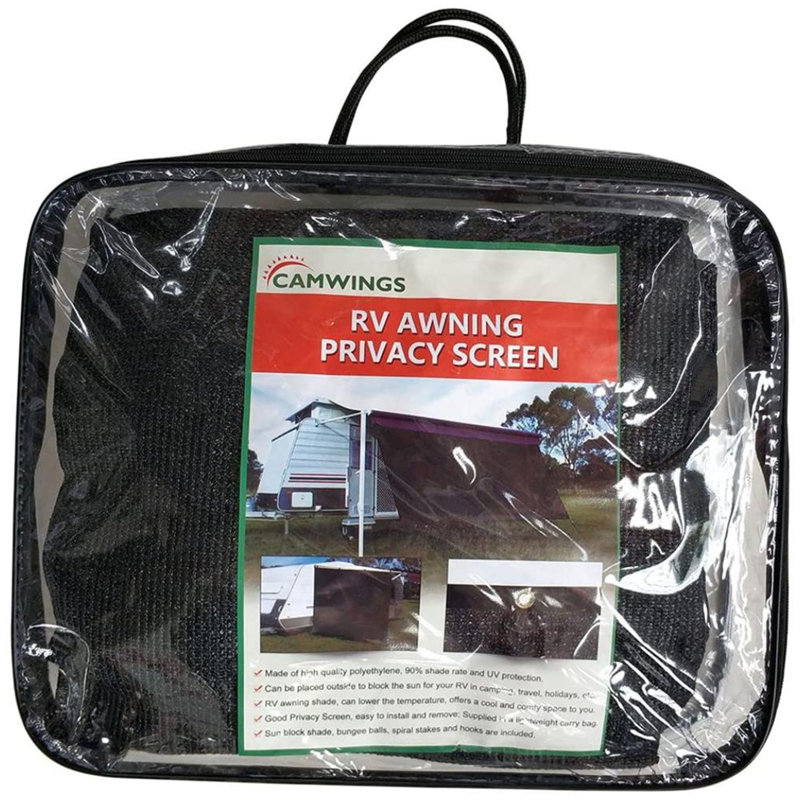 Abat-jour d'intimité pour auvent Origin RV, noir, 192" H x 0.2" W x 120" D, Black