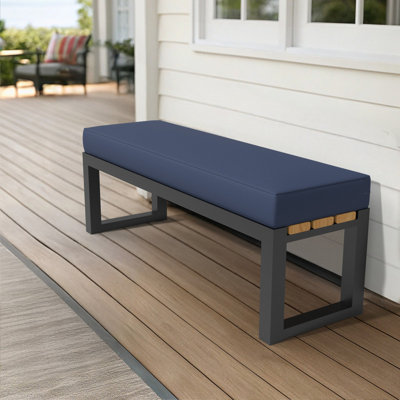 Sunbrella 52 Inch Outdoor Bench Cushion, 5" High Density Foam