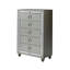 Commode argentée CHLOE GEMSTONE