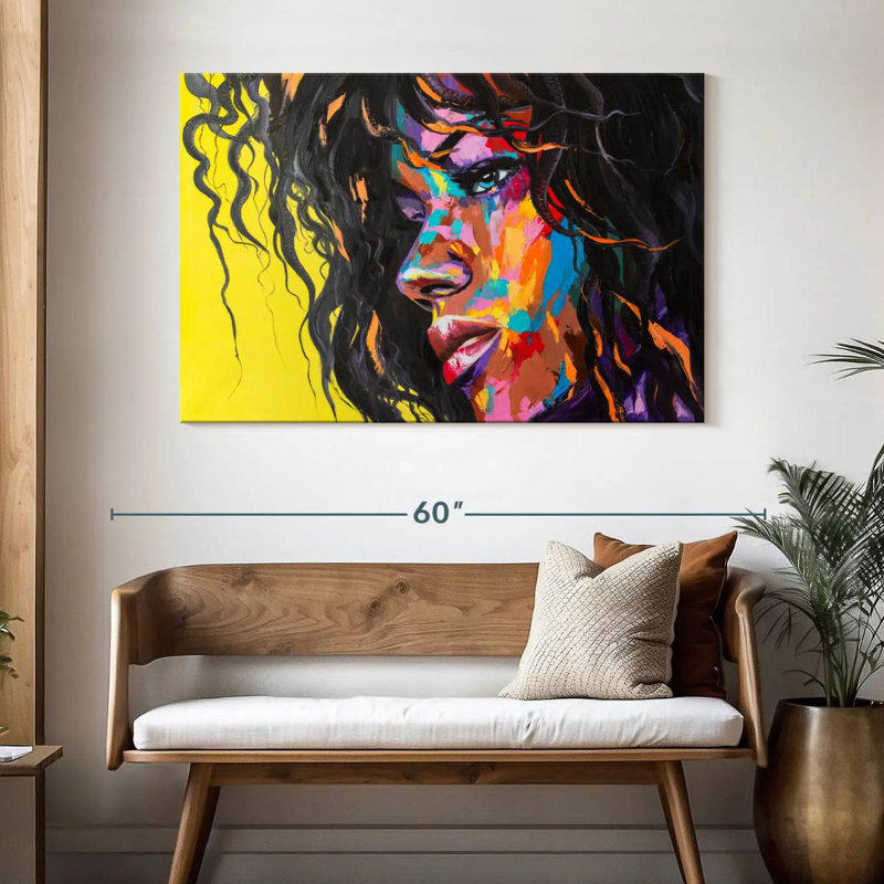 Huile pour cheveux bouclés Leisha, H 32 po x l 48 po