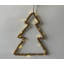 Lighted Jute Wrapped Pine Tree Silhouette Hanging Christmas Decoration - 14"