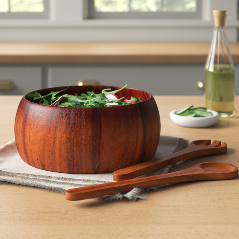 Birch Lane™ Rosamond Wood Salad Bowl