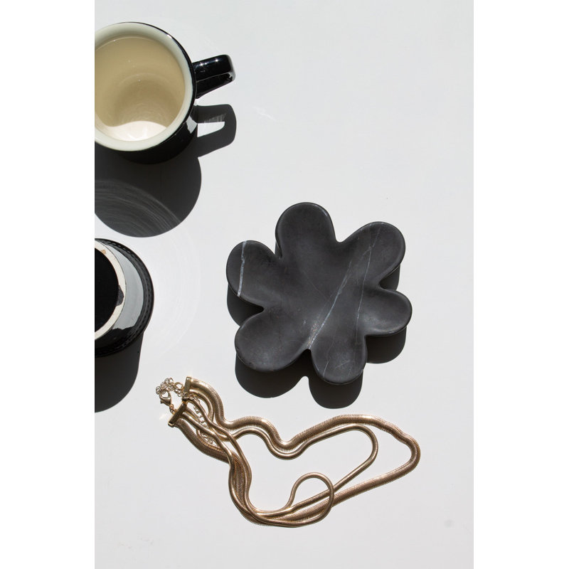Superchalure en marbre Catchall (collaboration Notte), Black